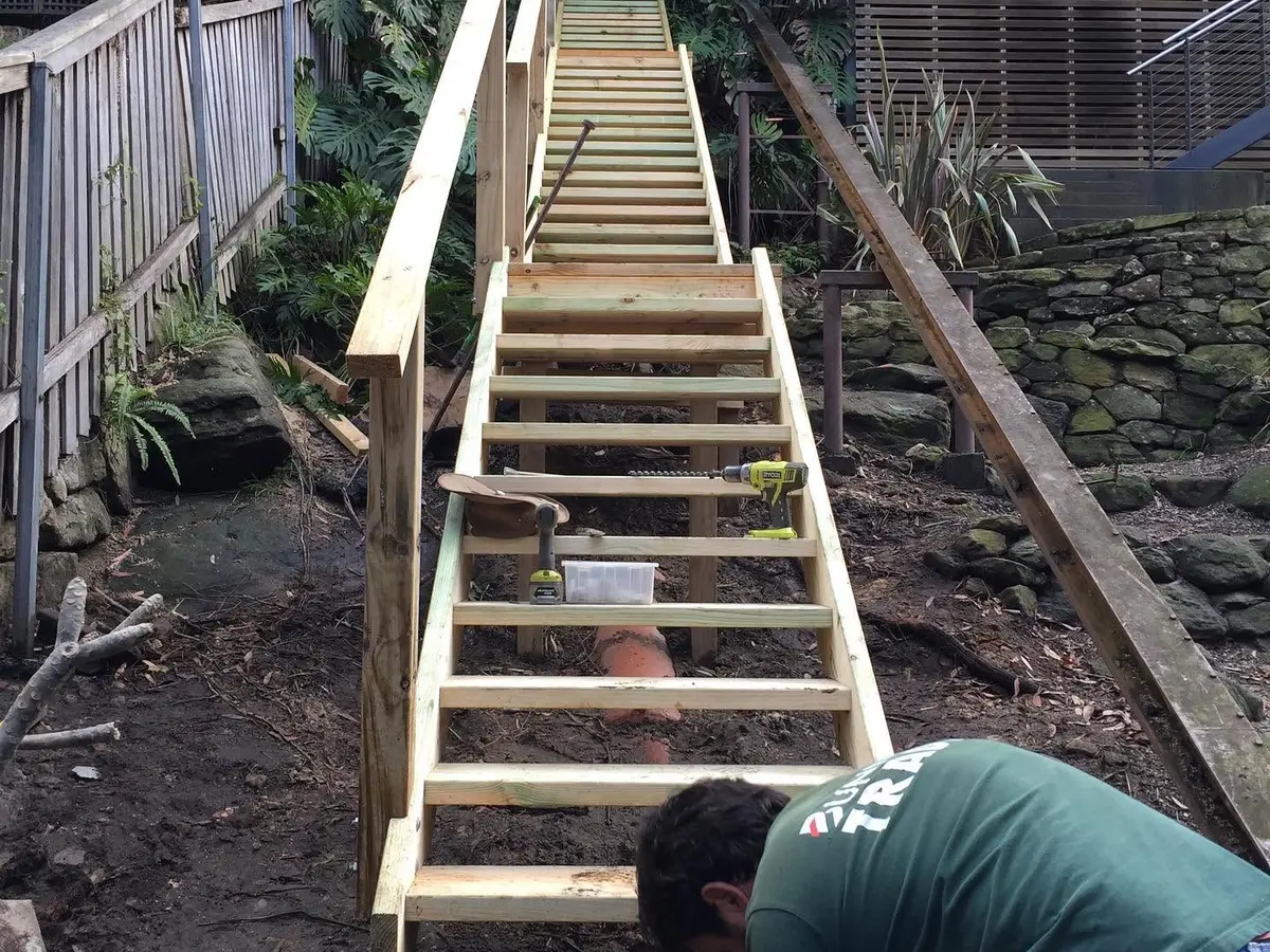 Setting out a new stair stringer